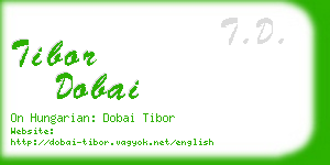 tibor dobai business card
